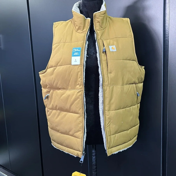 Carhartt Montana Insulated puffer vest,rain defender/wind fighter,reverse sherpa - Picture 10 of 15